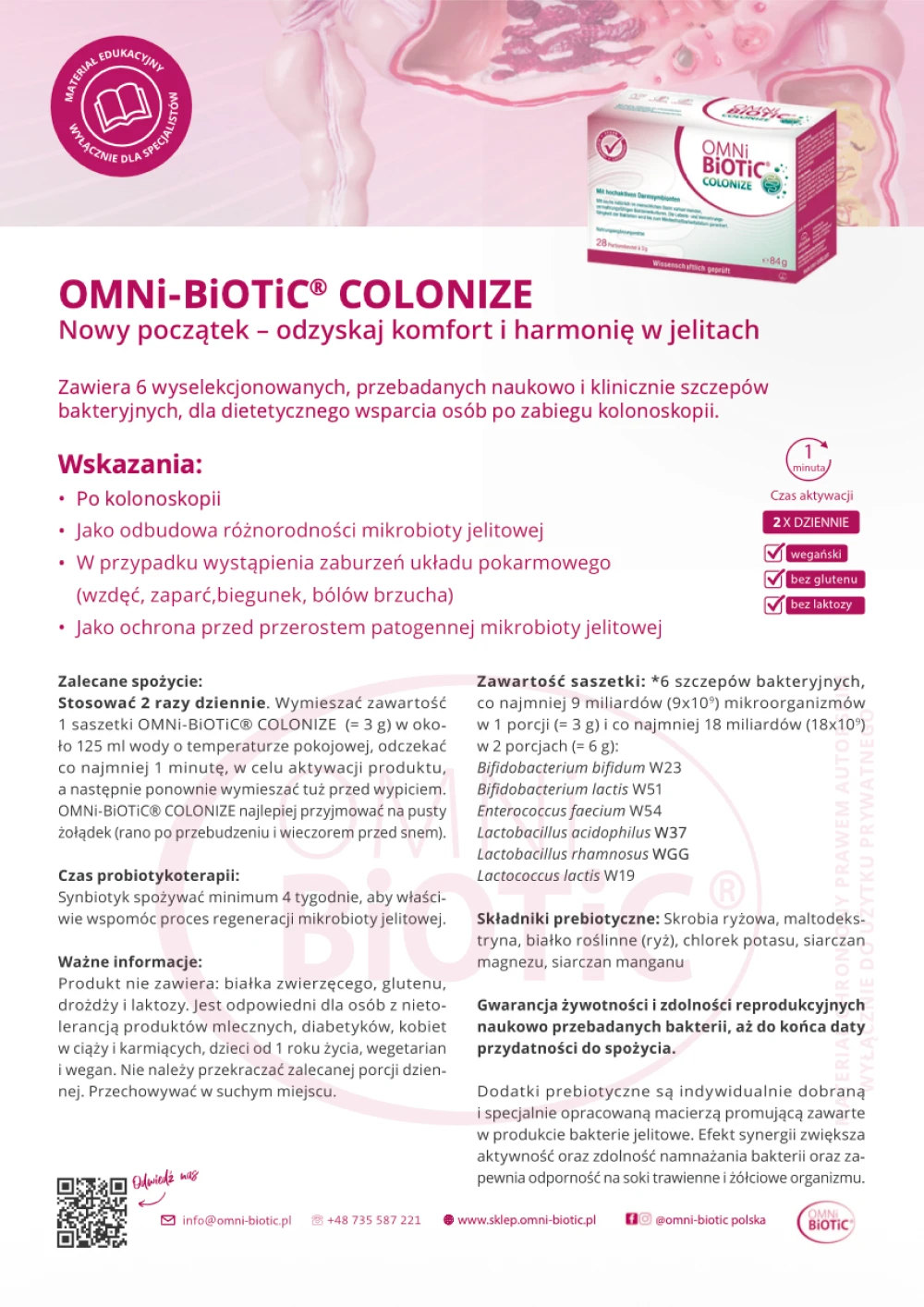 Ulotka OMNi-BiOTiC® Colonize